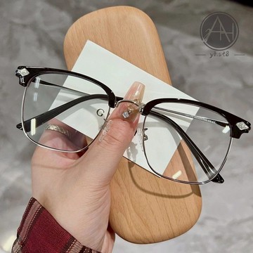 🔥老花眼鏡🔥款式820 眼鏡 半框眼鏡 復古半框眉毛眼鏡 潮流痞帥 個性文青防護眼鏡 時尚休閒老花眼鏡 安視眼鏡