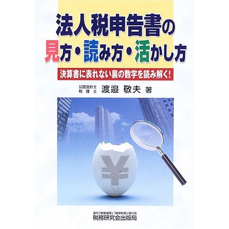 法人税申告書の見方・読み方・活かし方?決算書に表れない裏の数字を読み解く