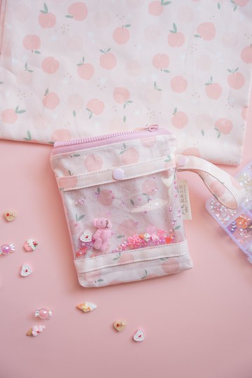 粉紅蜜桃  托藥袋 萬用袋 收納袋