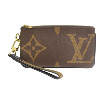 LOUIS VUITTON LV 路易威登 棕色 原花帆布 Pochette Trio 手拿包 M68756 【二手名牌BRAND OFF】