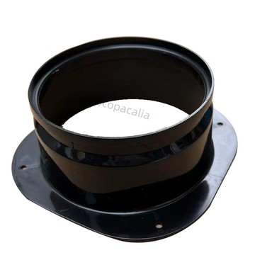 【台灣熱銷】 ABS方轉圓 法蘭接頭 方形漏斗出風口 轉換 口圓轉圓 排風扇 排氣扇配件 量大價優