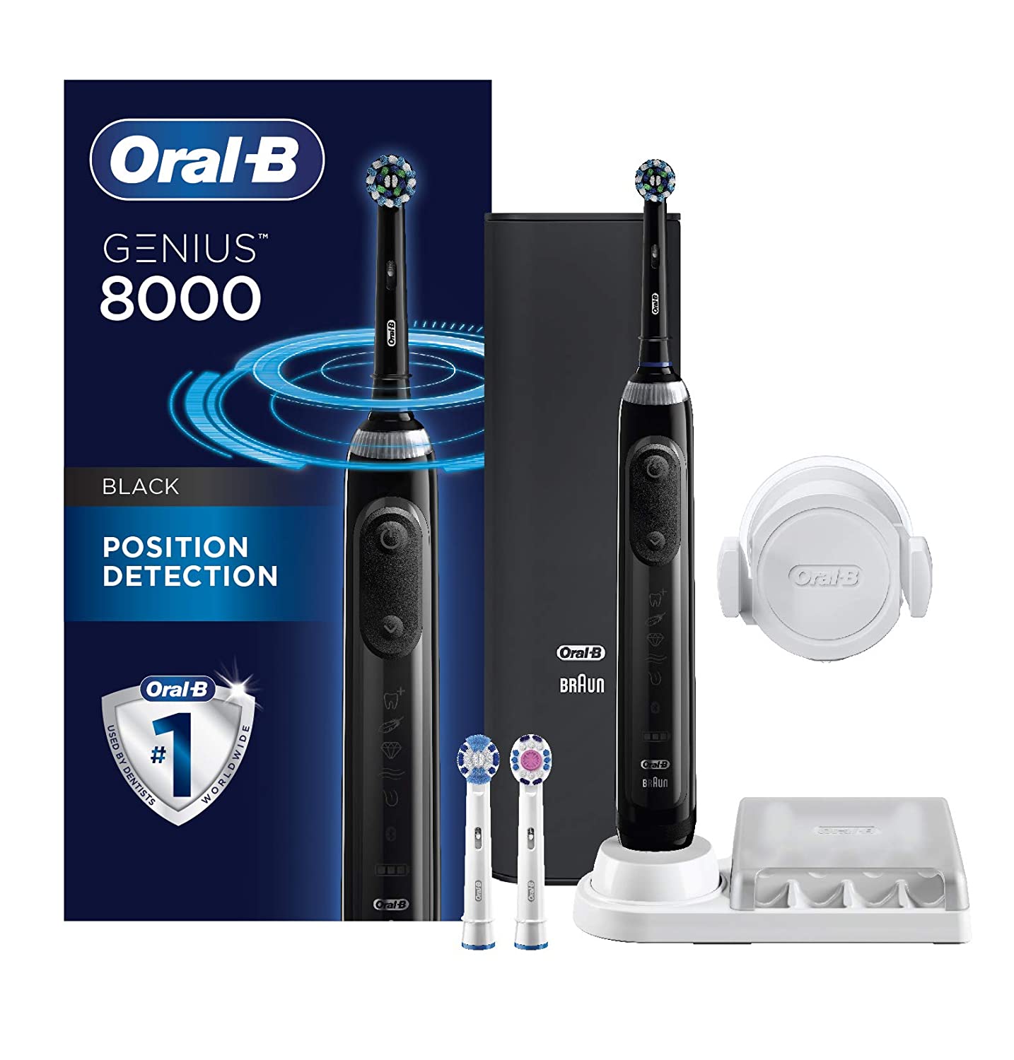 德國歐樂B=- Oral-B 德國製充電式Genius 8000 3D智慧追蹤電動牙刷9000