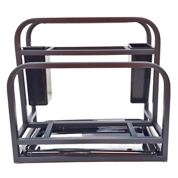 不鏽鋼刀具架 雙食品級PP塑料筷子筒 多功能可調節砧板 單層 不含鉛錳  黑色  1個