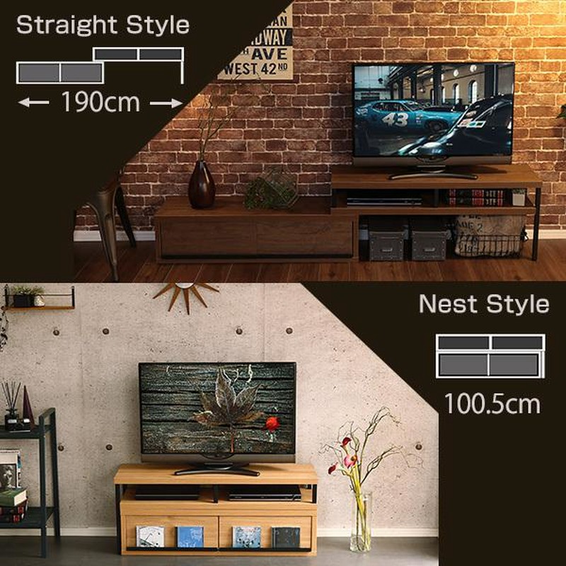 テレビ台 ローボード 伸縮 完成品 ローボード 収納 おしゃれ