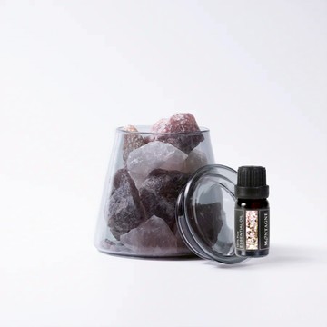 【Montagne】粉水晶＋草莓晶｜富士山晶礦杯鍍色款（贈杯蓋）｜快樂鼠尾草10ml _廠商直送