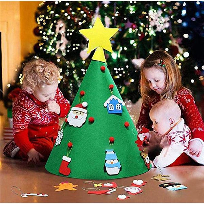 クリスマス 飾り 子供 安全 100 70cm 手作り 贈り物 フェルトクリスマスツリー オーナメント 部屋 壁掛け 玄関 デコレーション 通販 Lineポイント最大get Lineショッピング