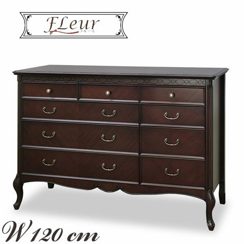 東海家具　タンス　4段　チェスト 東海家具工業 ワイドチェスト 4段 アンティーク調 ノワール 幅70cm