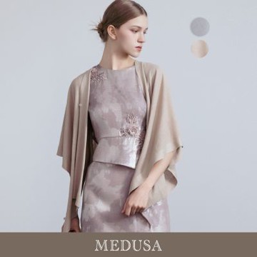 現貨【MEDUSA 曼度莎】溫柔鈕釦多穿外搭披巾 - 2色（F）｜女披巾 圍巾 罩衫 披肩