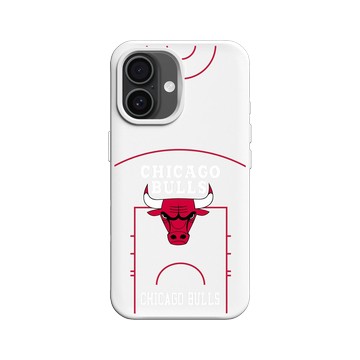 iPhone 16 SolidX 白 - NBA - 球場系列-芝加哥公牛 Chicago Bulls - Court