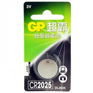 GP 鈕型鋰電池 CR2025 1入
