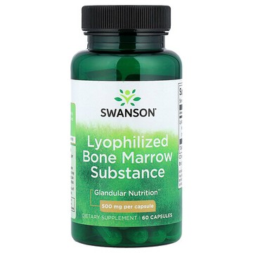 Swanson Vitamins, 凍乾骨髓物質，500 毫克，60 粒膠囊