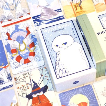 White Winny 白色貓頭鷹塔羅牌 l Tarot of the Owl 78張