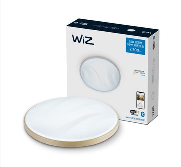 WiZ 美妍智慧LED36W吸頂燈 （APP智能） 金色PW010