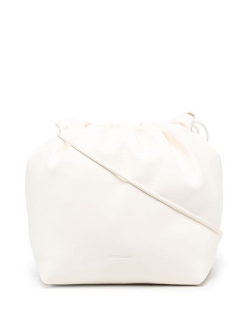 Jil Sander - drawstring-fastening shoulder bag - women - Calf Leather - One Size - White
