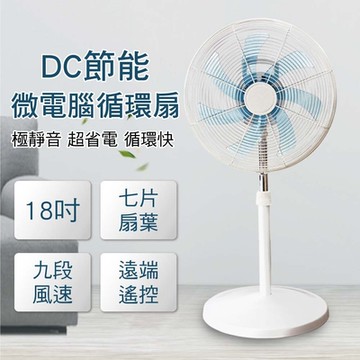 I-COOL （台灣製造）18吋微電腦360度DC節能循環扇 MYDC-8877