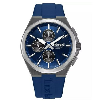 Timberland 天柏嵐  TDWGQ0075001 三眼多功能腕錶 矽膠錶帶 藍  43.5mm｜樂天全館特惠中★指定刷卡回饋10%