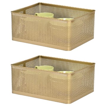 洞洞盒 金色 2.6kg  L(25.5 x 33 x 14.6cm)  2個