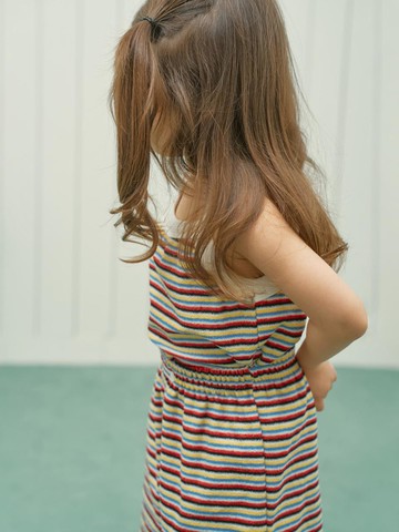 Terry Stripe Tank Top Set