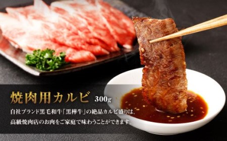 くまもと黒毛和牛 杉本本店 黒樺牛 A4~A5等級 焼肉用カルビ 300g