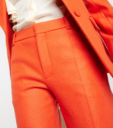 Chloé Felted wool and cashmere jersey flared pants