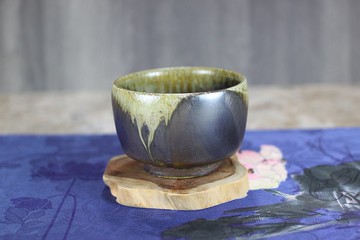 【送禮好物】微瑕疵 天然落灰 柴燒茶碗 名家葉敏祥手作 150ml