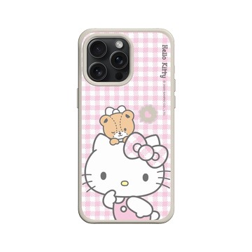 iPhone 15 Pro Max SolidX 貝殼灰 - 三麗鷗-Hello Kitty - Hello Kitty & Tiny Chum