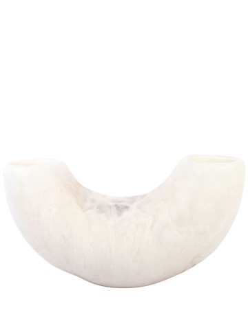 Dinosaur Designs - medium resin horn vase - unisex - Resin - One Size - White