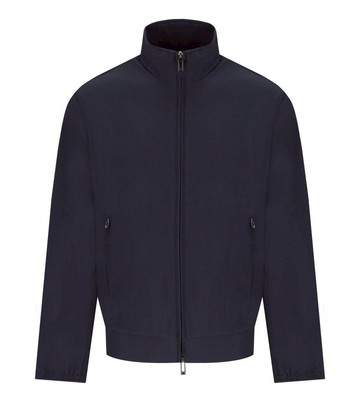 Emporio Armani Navy Blue Ribbed Jacket