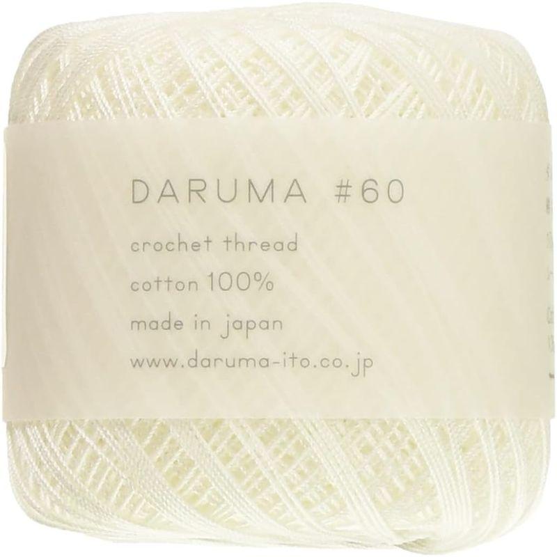 ダルマ 横田 DARUMA レース糸 col.1 ホワイト 系 10g 約125m 3玉セット 01-2290