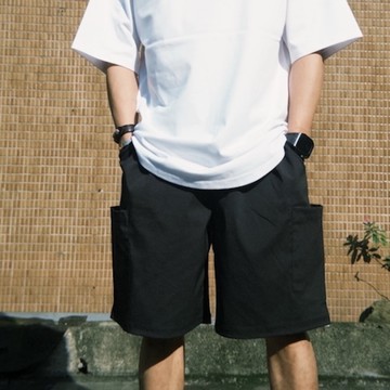 【AMERO】男款 女款 3M防潑水 工裝短褲 鬆緊褲頭