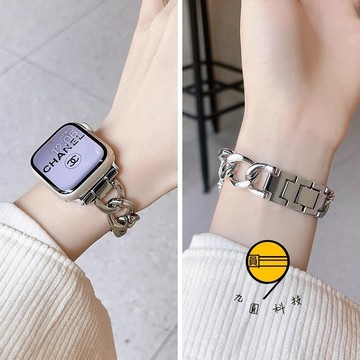 經典款式 牛仔鏈 夏季首選 適用 Apple Watch 11 10 9 8 SE 7 6 蘋果錶帶 46mm 42mm