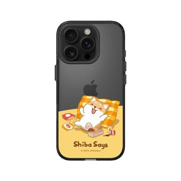 iPhone 16 Pro Clear (相機按鈕) 酷墨灰 - 柴語錄 Shiba Says - 在家小確幸