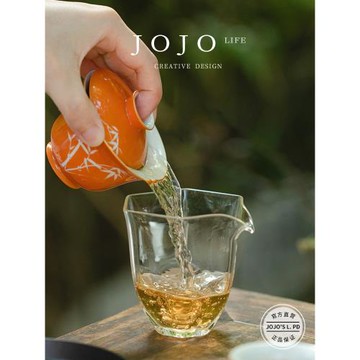 JOJO'S L. PD.reason.蓋碗礬紅留白竹影功夫茶具復古敬茶碗 |由理