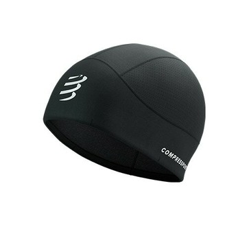 《Compressport瑞士》極輕抗風保暖毛帽 2.0 Hurricane Beanie - Black