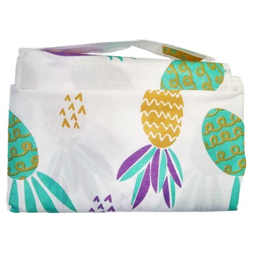 FANCY LIFE 戶外野餐墊 雙面防水 輕薄好攜帶  150 x 200cm  鳳梨 白色