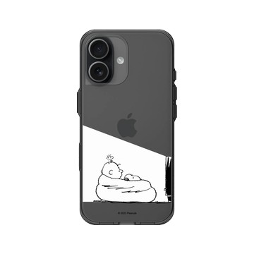 iPhone 17 Clear (相機按鈕) 酷墨灰 - 史努比 Snoopy - Snoopy&Charlie Brown追劇時間