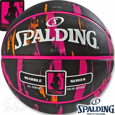 SPALDING 女性用バスケットボール6号 フォーハー マーブル