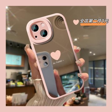 簡約油畫愛心適用OPPOReno14手機殼10proplus+高級感9女8全包7se6鏡面5K新款43防摔FindX6軟X5全包X3套K10R17