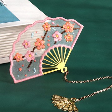 手工刺繡平安符diy書簽鑰匙扣材料包自繡制作送男女友禮物車掛件