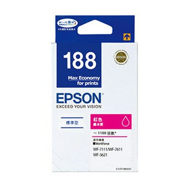 滿額現折180★EPSON 原廠墨水匣 T188350 (紅) 適用 WF-3621/WF-7111/WF-7611