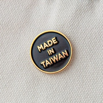 台灣製造 圓形琺瑯徽章 Made in Taiwan BURA Enamel Pin
