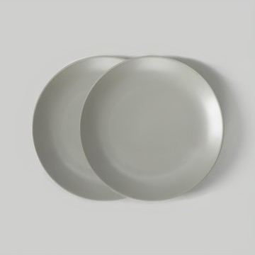 SSUEIM 復古線條餐盤 灰色  215 x 29mm  2個