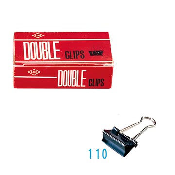 LIFE (徠福) NO.110 黑色兩用票夾(32mm) / #224長尾夾12入