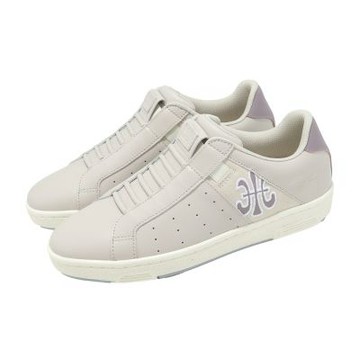 Royal Elastics 休閒鞋 Icon 女鞋 米色 紫 獨家彈力帶 無鞋帶 皮革 901961886