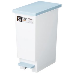 【日本 TONBO】NEO系列踩踏式分類垃圾桶20L-藍色
