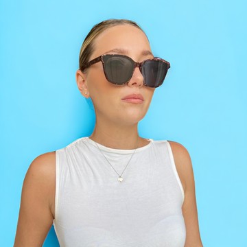 [ROSIE ALLAN] ELAINE款 珠光紅琥珀 手工板材墨鏡
