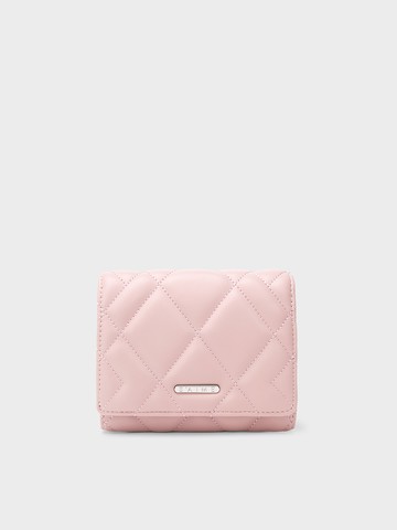 S'AIME 菱格絎縫RFID防盜對折短夾