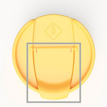 Wattle組件∣小掀蓋 (不含大蓋)_黃色