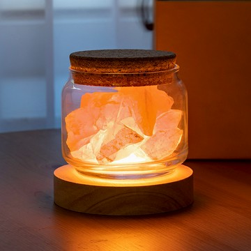 天然礦石水晶燈 / 玫瑰水晶-X20025