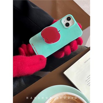 青綠紅蘋果支架適用于iphone16promax蘋果12PRO手機殼11PRO菲林硬殼蘋果15PRO/14PROMAX半包13mini防摔保護套